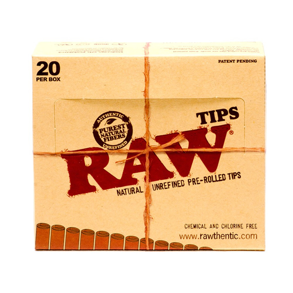 Raw Tips Pre Rolled 20 per Box (716165179498)