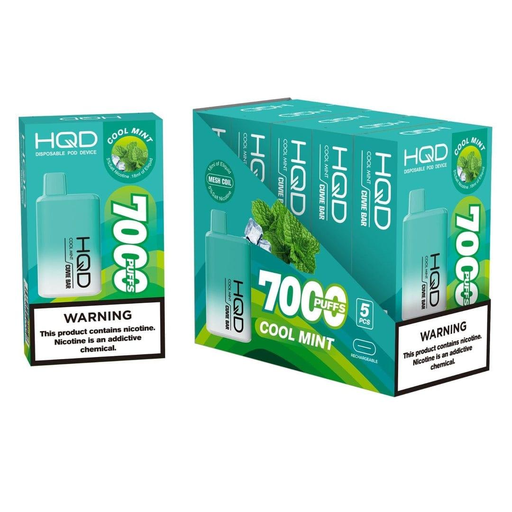 HqdBar 5pk 5% 7k Cool Mint Box (6937105411292) Unit (6937105411148)
