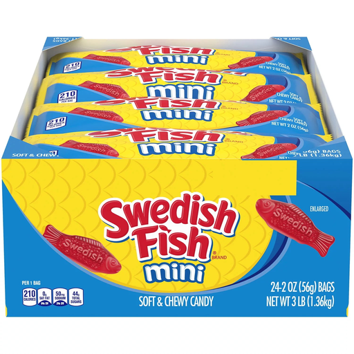 Swedish Fish 24pk 2oz Mini (070462012361)