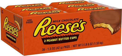 Reese’s 36-1.5 Oz 2 Peanut Butter Cup BOX- (034000440009) UNIT - (03444009)