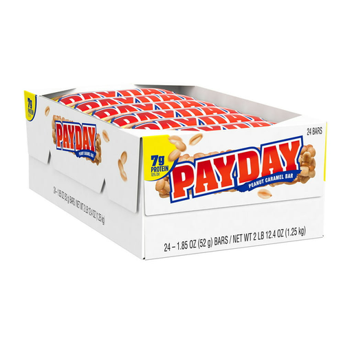 Pay Day 24pk 1.85oz Peanut Caramel Bar Box (010700963239)