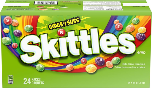Skittles Bite Size Sour Candy - 24 per pack BOX - (040000012665) UNIT - (04026606)