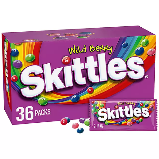 Skittles 36-2.17 Oz Wild Berry BOX - (040000011620) UNIT - (04016201)