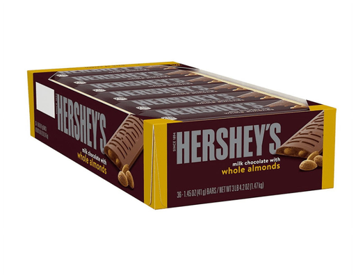 Hershey’s 36-1.45 Oz Almond Milk Chocolate (034000241002)UNIT (03422104)
