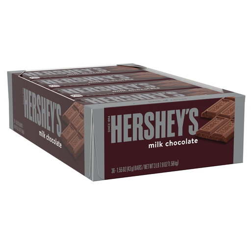 Hershey’s 36-1.55 Oz Milk Chocolate BOX - (034000240005) UNIT - (03424005)