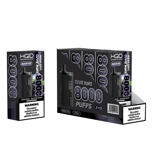 HqdMars 5pk 5% 8k Black Ice Box (6937105417188) Unit (6937104417171)