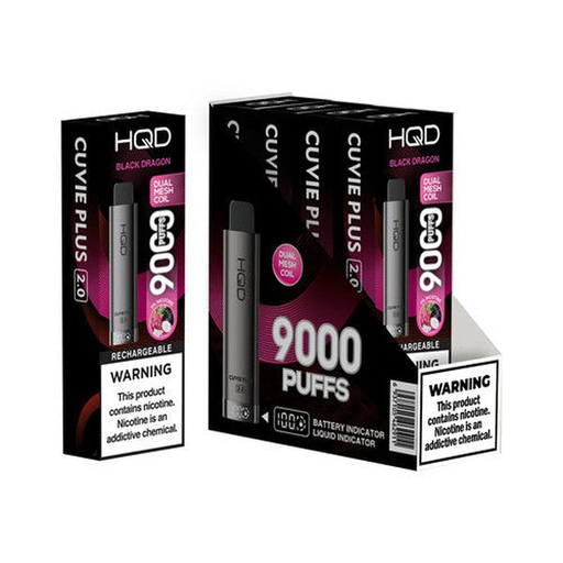 HqdCuviePlus 2.0 5pk 5% 9k Black Dragon Box (6937105462911) Unit (6937105456163)