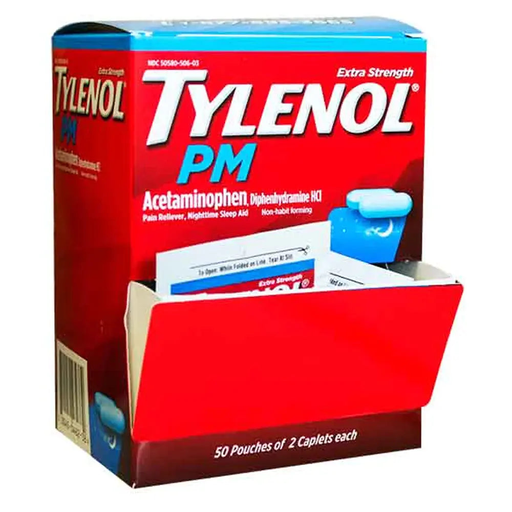 Tylenol PM Dispenser 25 x 2’s BOX - (655708029459) UNIT - (655708029459)