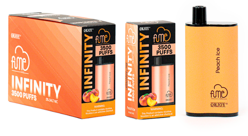 FumeInfinity Plus 5pk 5% 4.5k Peach Ice Box (6941821719525) Unit (6941821719457)
