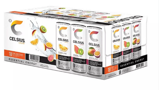 CELSIUS VARIETY PACK 18CT/12OZ BOX-(889392000801)