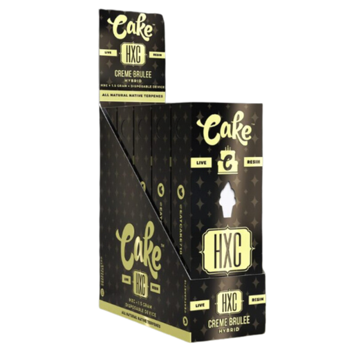 Cake HXC Live Resin 5pk Creme Brulee Box (717340441911)