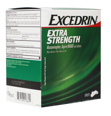 EXCEDRIN EXTRA STRENGTH DISPENSER 25PK/2CT BOX-(655708018644)