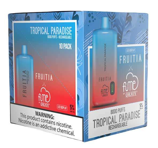 FumeFruitia 10pk 5% 8k Tropical Paradise Box (850054524829)