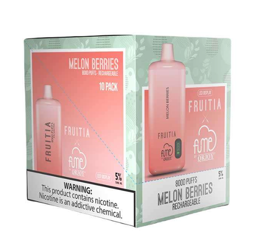 FumeFruitia 10pk 5% 8k Melon Berries Box (850054524744)