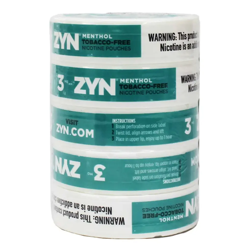 Zyn 5pk 3mg Menthol Roll (609249923110)