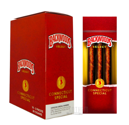 BACKWOODS CONNECTICUT SPECIAL 10PK/30CT BOX-(071610340916)UNIT (071610203402)