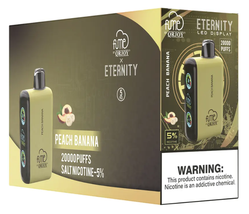 FumeEternity 5pk 5% 20k Peach Banana Box (6941821724260) Unit (6941821724093)