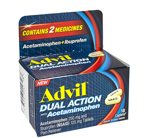 ADVIL DUAL ACTION DISPENSER 25PK/2CT BOX-(655708018842) UNIT-(655708018842)