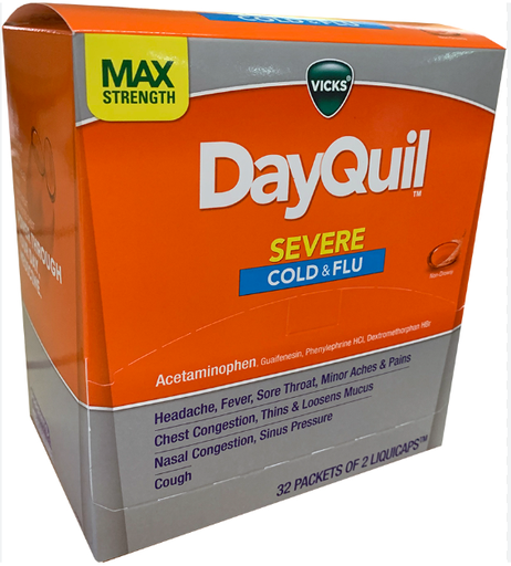 Dayquil Severe 32pk 2ct Dispenser Cold & Flu Box (20323900048373) Unit (323900042391)