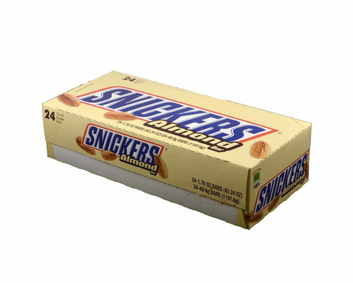SNICKERS ALMOND 24PK BOX-(040000011057) UNIT-(04010508)
