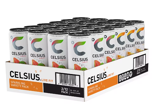 CELSIUS TROPICAL VARIETY PACK 24PK BOX-(889392006810)