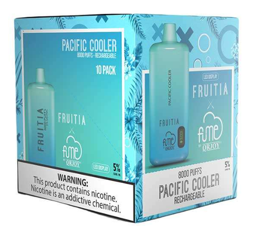 FumeFruitia 10pk 5% 8k Pacific Cooler Box (850054524584)