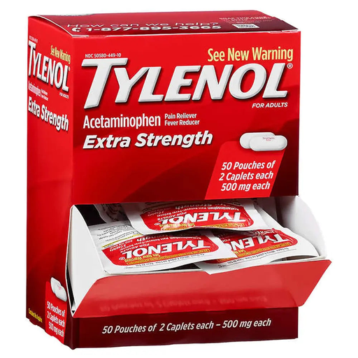 TYLENOL EXTRA STRENGTH DISPENSER 25X2´S BOX -(655708019450) UNIT - (655708019450)