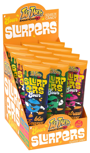 SLURPERS SOUR SQUEEZE CANDY BOX - (000630135752) - UNIT - (000630135745)