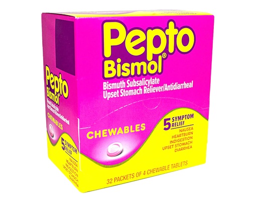 Pepto Bismol 32pk 4ct Dispenser Box (20301490000391) Unit (20301490000391)