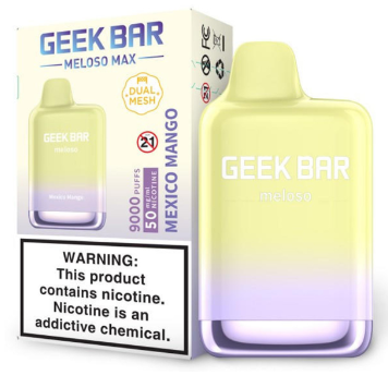 GeekBarMeloso 5pk 9k Mexico Mango Box (810125432491) Unit (810125432484)