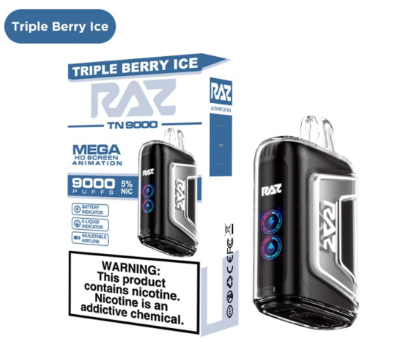 RazTn9000 5pk 5% 9k Triple Berry Ice Box (6975984053110) Unit (6975984053103)