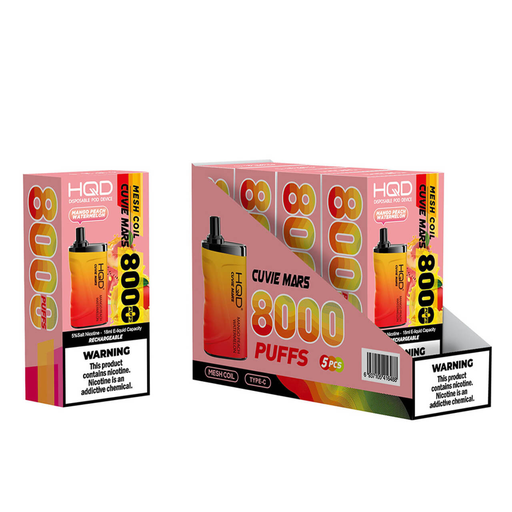 HqdMars 5pk 5% 8k Mango Peach Watermelon Box (6937105416488) Unit (6937105416433)