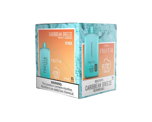 FumeFruitia 10pk 5% 8k Caribbean Breeze Box (850054524607)
