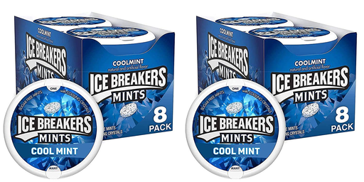ICE BREAKERS TIN MINTS COOLMINT 8-PACK (034000720606)UNIT (03400704)