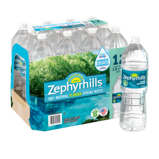 ZEPHYRHILLS 1.5 LITER WATER 1/12 (073430055452)