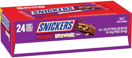 SNICKERS PEANUT BROWNIE REGULAR 1/24 (040000563730)UNIT (040000563723)
