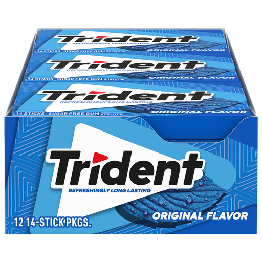 Trident Valu Pac 12pk 14ct Original Flavor Box (012546011082)