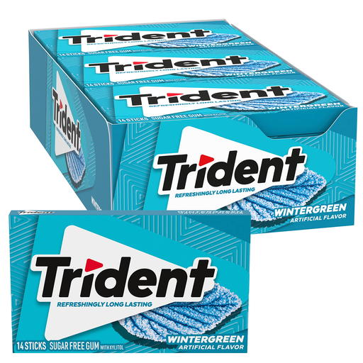 Trident Valu Pac 12pk 14ct Wintergreen Box (012546011617) Unit (012546011624)