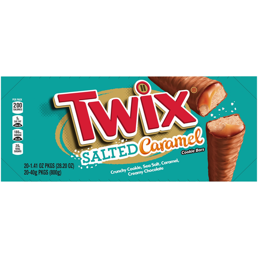 TWIX SALTED CARAMEL 1.4 OZ 1/20 BOX - (040000574552) UNIT - (040000574545)