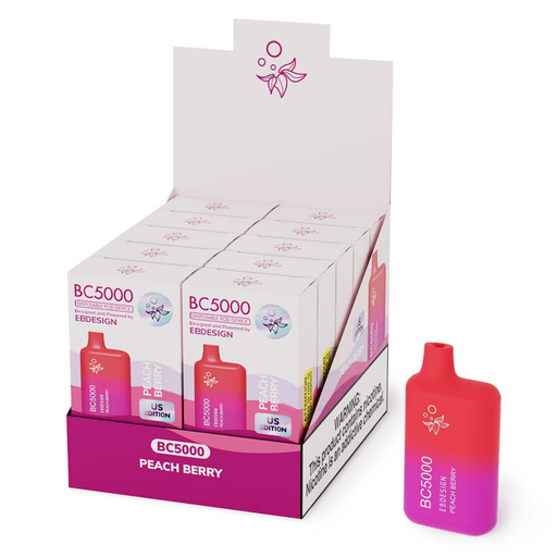 ElfBar Design BC5000 10pk 5% Peach Berry Box (6941976239909)