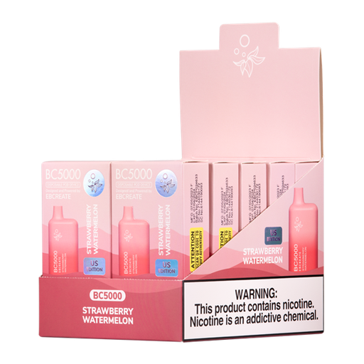 ElfBar Design BC5000 10pk 5% Strawberry Watermelon Box (6941976240028) Unit (6941976229671)