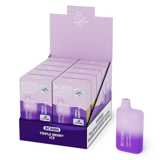 ElfBar Design BC5000 10pk 5% Triple Berry Ice Box (6941976240059) Unit (4895257201425)