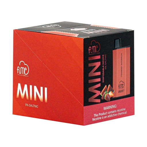 FumeMini 10pk 5% 600 Strawberry Watermelon Box (6974710140254)