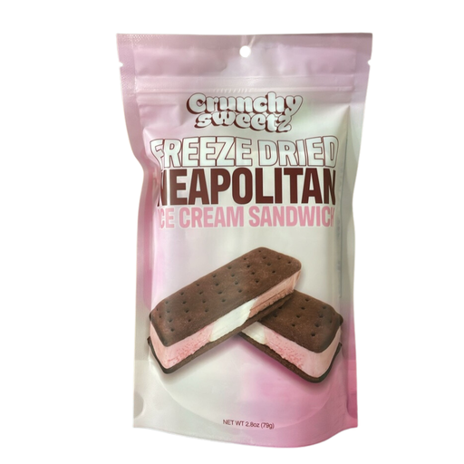 CRUNCHY SWEETZ - NEAPOLITAN ICE CREAM SANDWICH 15PK - BOX (198168845790) UNIT ()