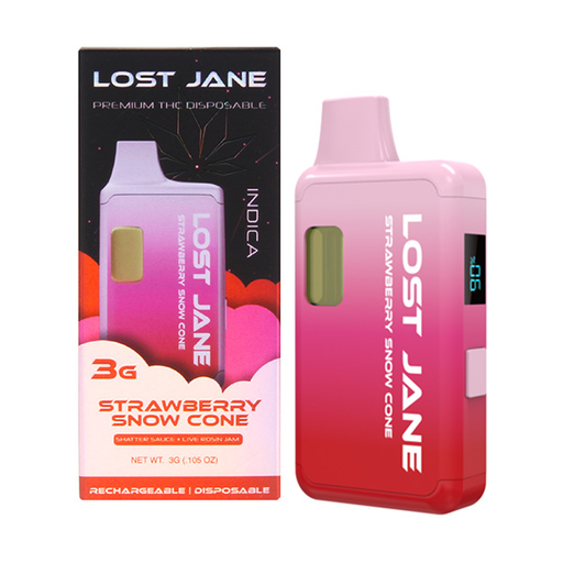 LOST JANE 3G - STRAWBERRY SNOW CONE 5PK BOX-(850053463013)