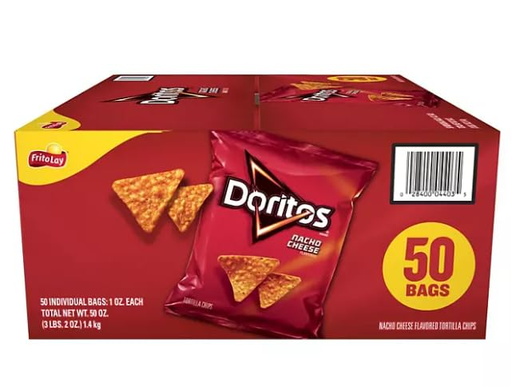 FRITOLAY 1OZ DORITOS NACHO CHEESE 50CT (028400044035)
