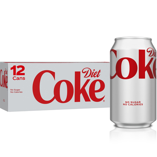 COCA COLA 12 OZ CAN DIET 2-12 PACK (049000028911)