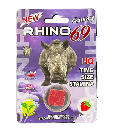 RHINO 69 GUMMY (787188487693)UNIT (78788487676)