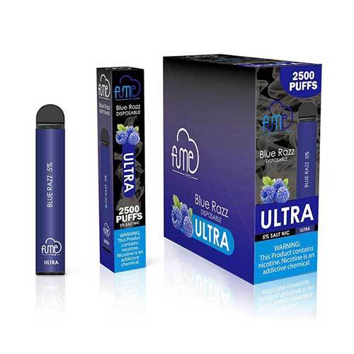 FumeUltra 10pk 5% 2.5k Blue Razz New Box (6974710145167)