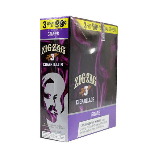 ZIG ZAG 3 FOR $0.99 (Grape) BOX-(784762072306)